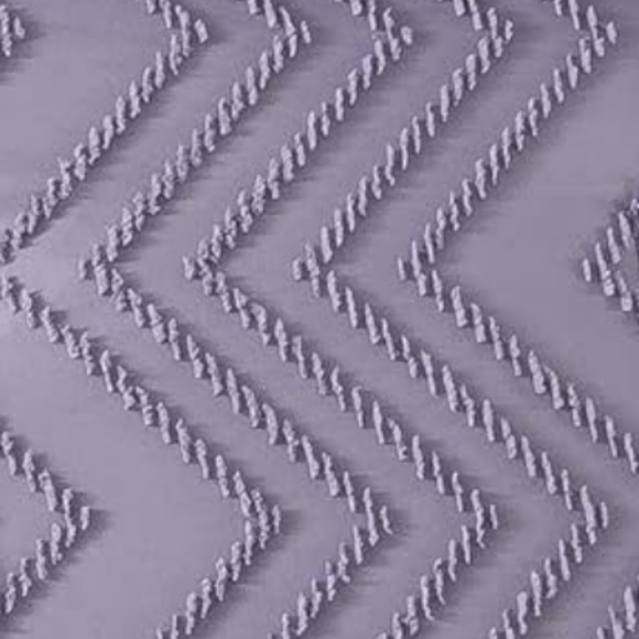 Lavender Gray Chevron Tufted Boho King Size Zigzag Comforter Shams Set Bedding - Picture 9 of 14